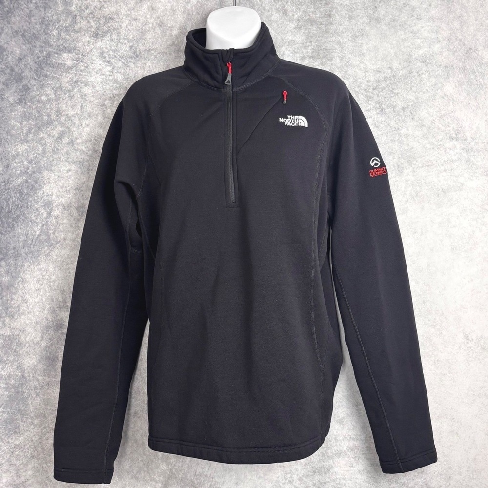 The North Face Women's Summit Series Polartec Quarter Zip Pullover Black Size XL